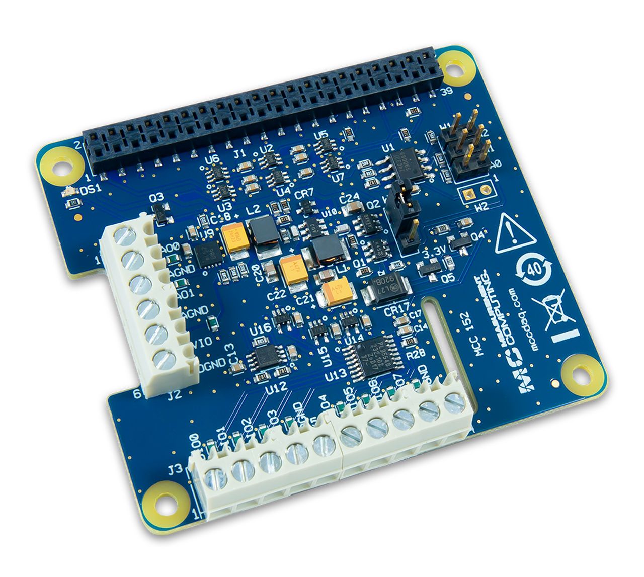 MCC 134: Thermocouple Measurement DAQ HAT for Raspberry Pi®