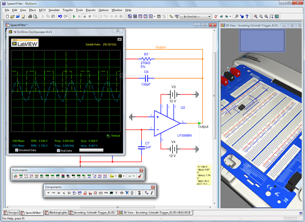 NI Multisim Student Edition Circuit Design and Simulation Software 14.0