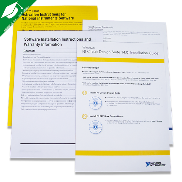 NI Multisim Student Edition Circuit Design and Simulation Software 14.0