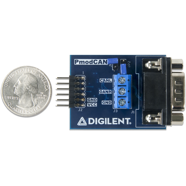 Pmod CAN: CAN 2.0B Controller with Integrated Transceiver