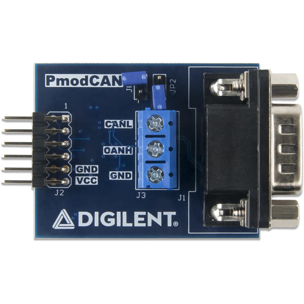 Pmod CAN: CAN 2.0B Controller with Integrated Transceiver