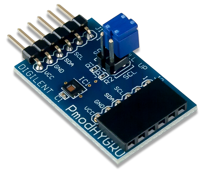 Pmod HYGRO: Digital Humidity and Temperature Sensor