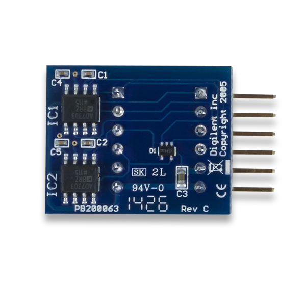 Pmod DA1: Four 8-bit D/A Outputs