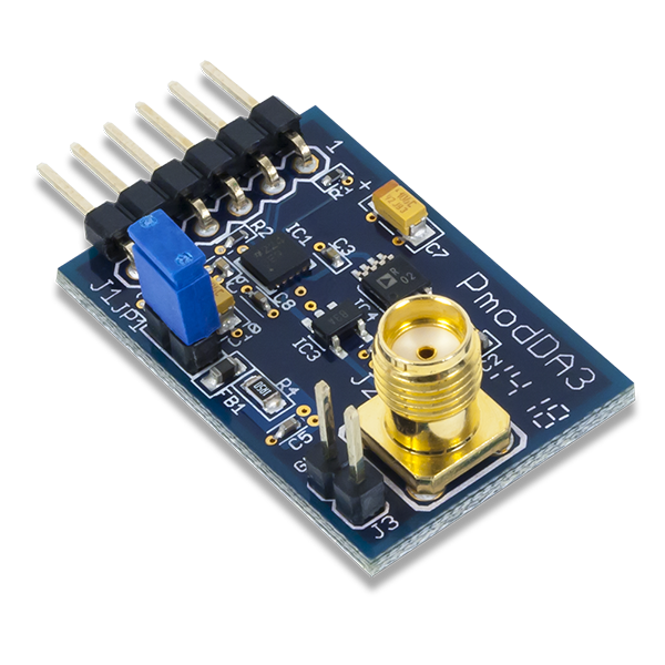 Pmod DA3: One 16-bit D/A Output