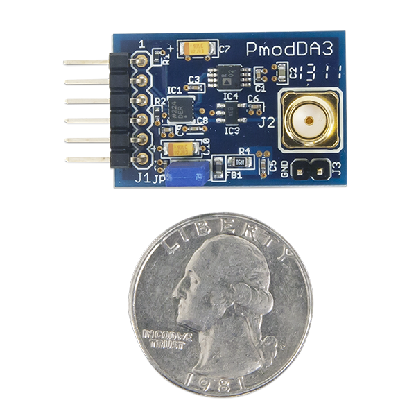 Pmod DA3: One 16-bit D/A Output – MGSL