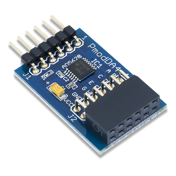 Pmod DA4: Eight 12-bit D/A Outputs – MG Super Labs