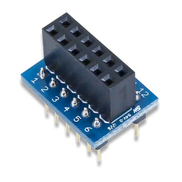 Pmod DIP: DIP to 12-pin Pmod Adapter – MGSL