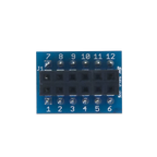 Pmod DIP: DIP to 12-pin Pmod Adapter