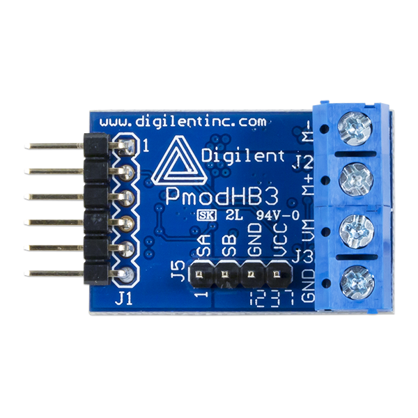 Pmod HB3: H-bridge Driver with Feedback Inputs