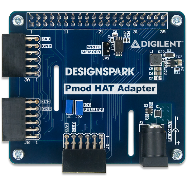 Pmod HAT Adapter: Pmod Expansion for Raspberry Pi