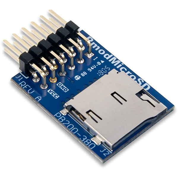 Pmod MicroSD: microSD Card Slot