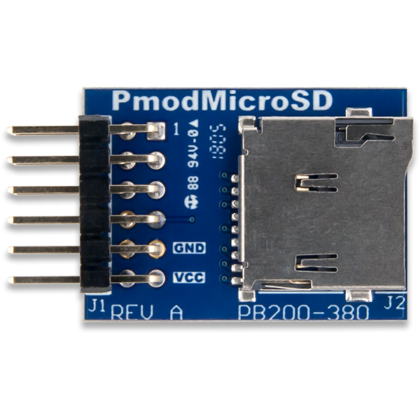 Pmod MicroSD: microSD Card Slot