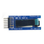 Pmod OLED: 128 x 32 Pixel Monochromatic OLED Display