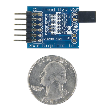 Pmod R2R: Resistor Ladder D/A Converter