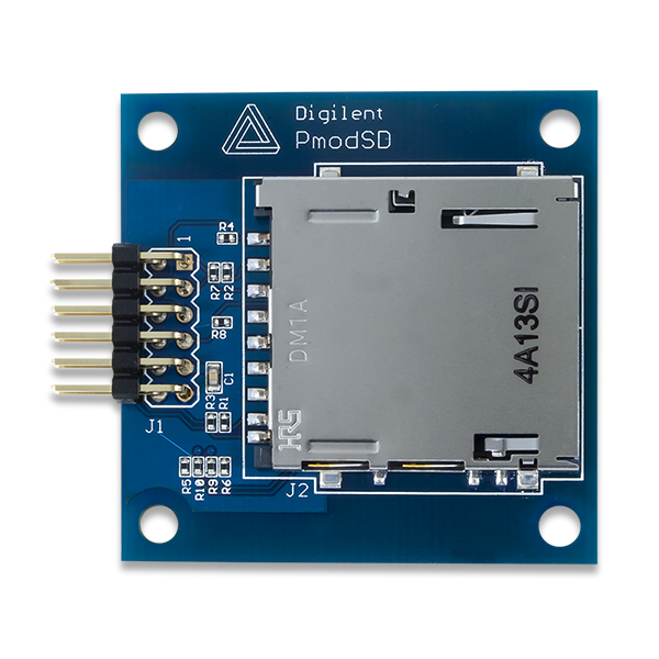 Pmod SD: Full-sized SD Card Slot