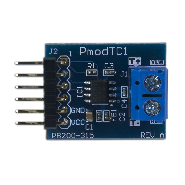Pmod TC1: K-Type Thermocouple Module with Wire