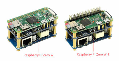 PoE Ethernet / USB HUB HAT for Raspberry Pi Zero, 1x RJ45, 3x USB