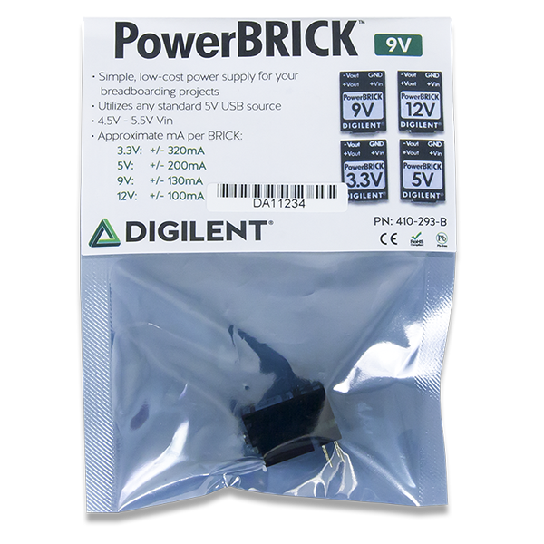 3.3V PowerBRICK: Breadboardable Dual Output USB Power Supplies