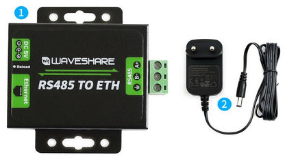 Industrial RS232/RS485 to Ethernet Converter for EU