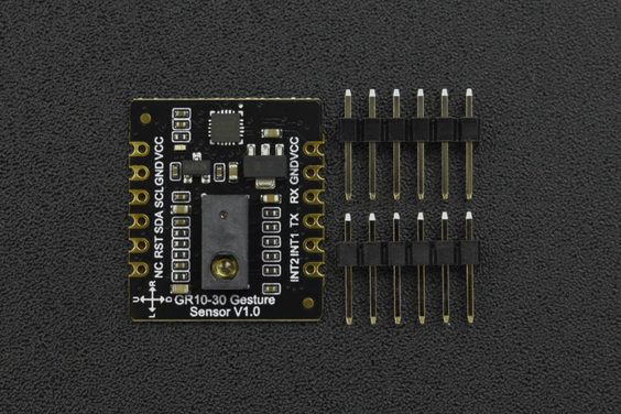 Fermion: GR10-30 Gesture Sensor (Breakout, UART & I2C, 12 Gestures, 0~30cm)