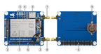 SX1302 LoRaWAN Gateway HAT for Raspberry Pi, SX1302 868M EU868, GNSS Module