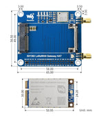 SX1302 LoRaWAN Gateway HAT for Raspberry Pi, SX1302 868M EU868, GNSS Module