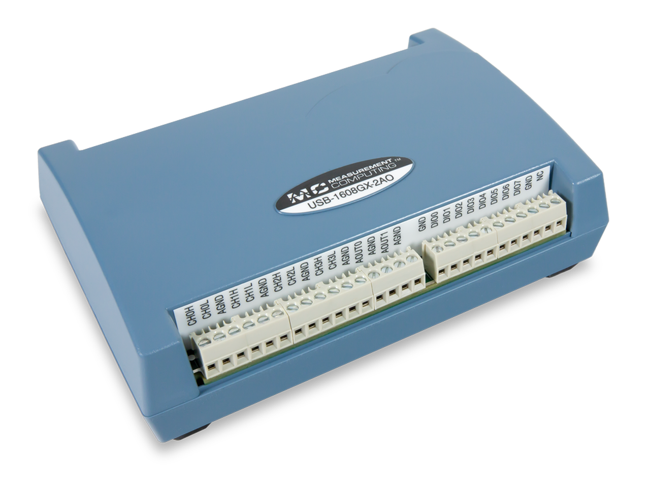 Mcc Multifunction Card MCC USB-1608GX-2AO 16-bit, 500 kS/s High-Speed Multifunction USB DAQ D ...