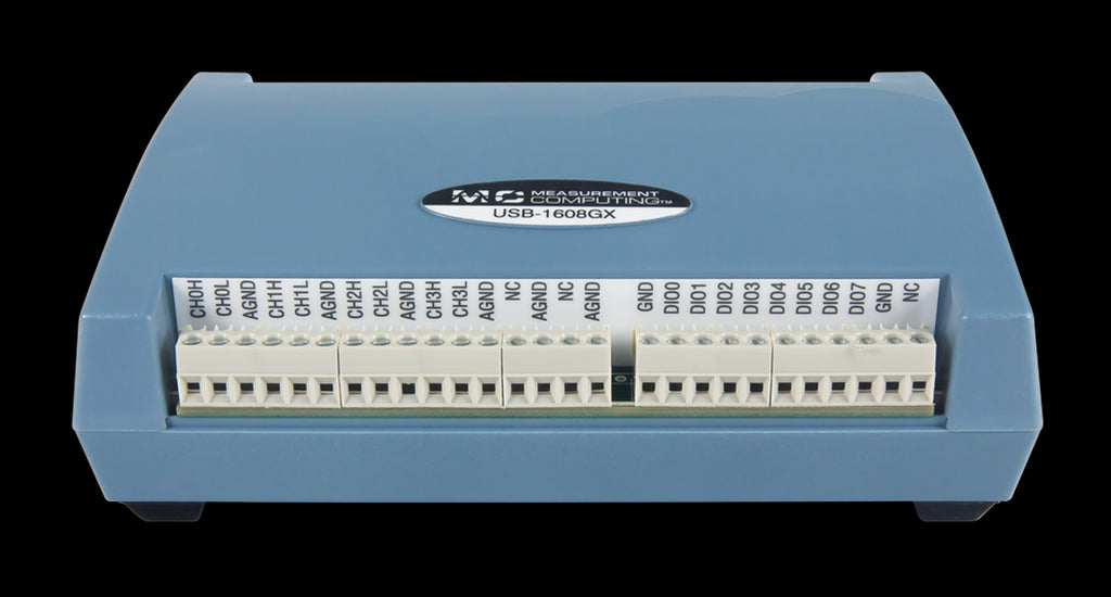 MCC USB-1608GX 16-bit, 500 kS/s High-Speed Multifunction USB DAQ Device