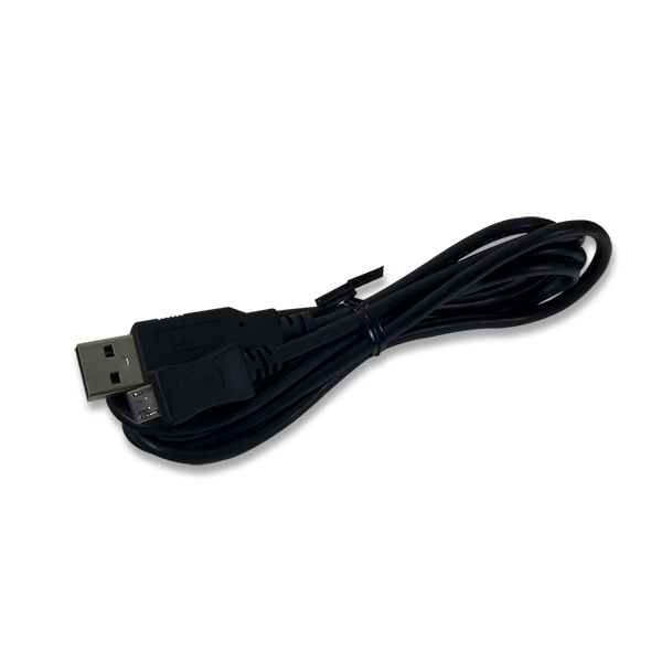 USB A to micro-B cable.