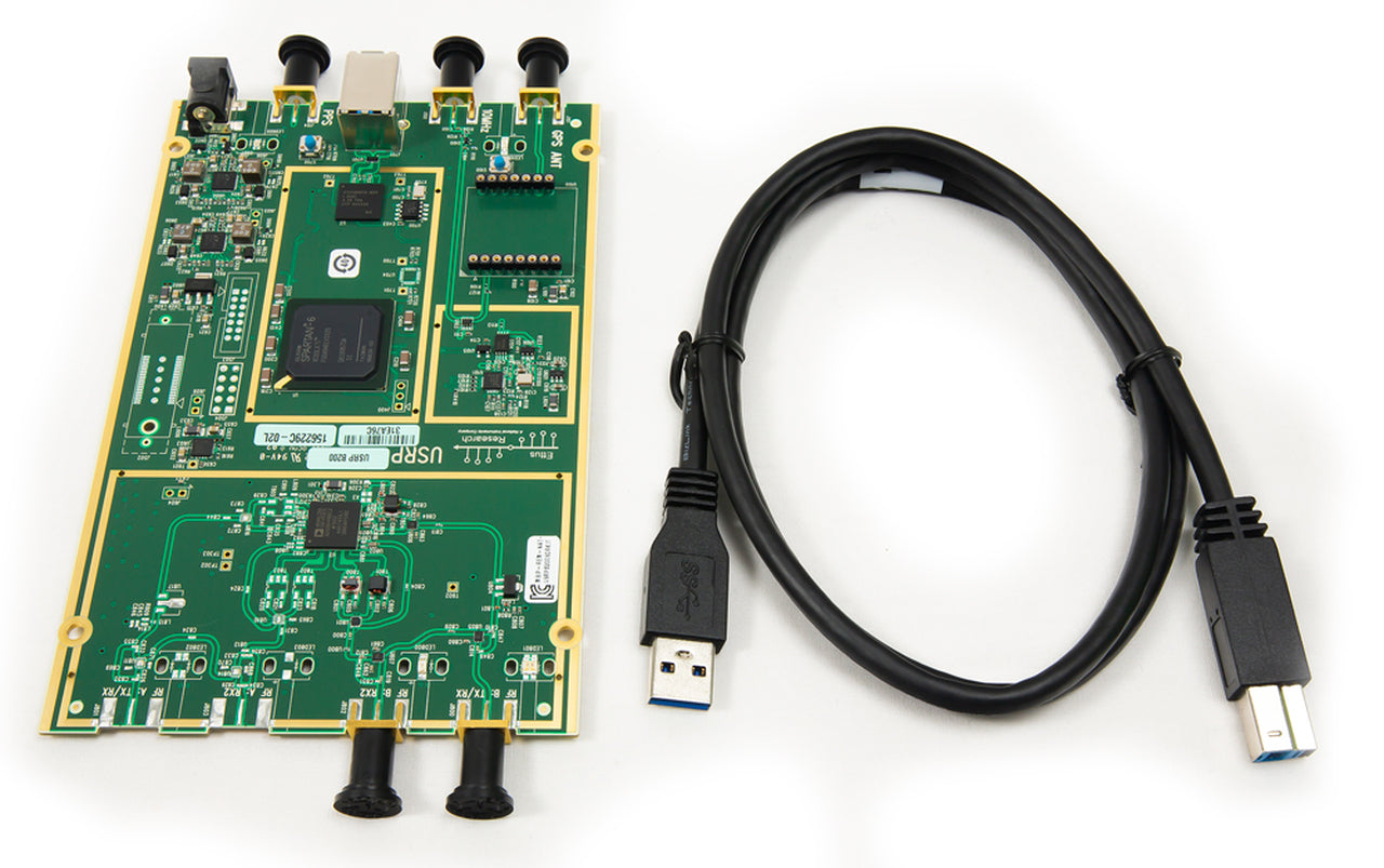 Ettus USRP B200: 1x1, 70MHz-6GHz SDR/Cognitive Radio