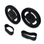 Wheel Kit (Splined Pair): ABS Injection Molded Wheels Compatible with Digilent Motor Mounts