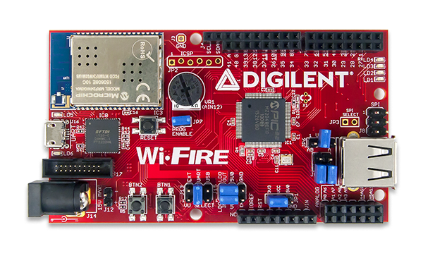 Wi-FIRE: WiFi Enabled PIC32MZ Microcontroller Board