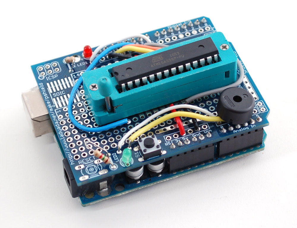 Standalone AVR ISP Programmer Shield Kit - includes blank chip!