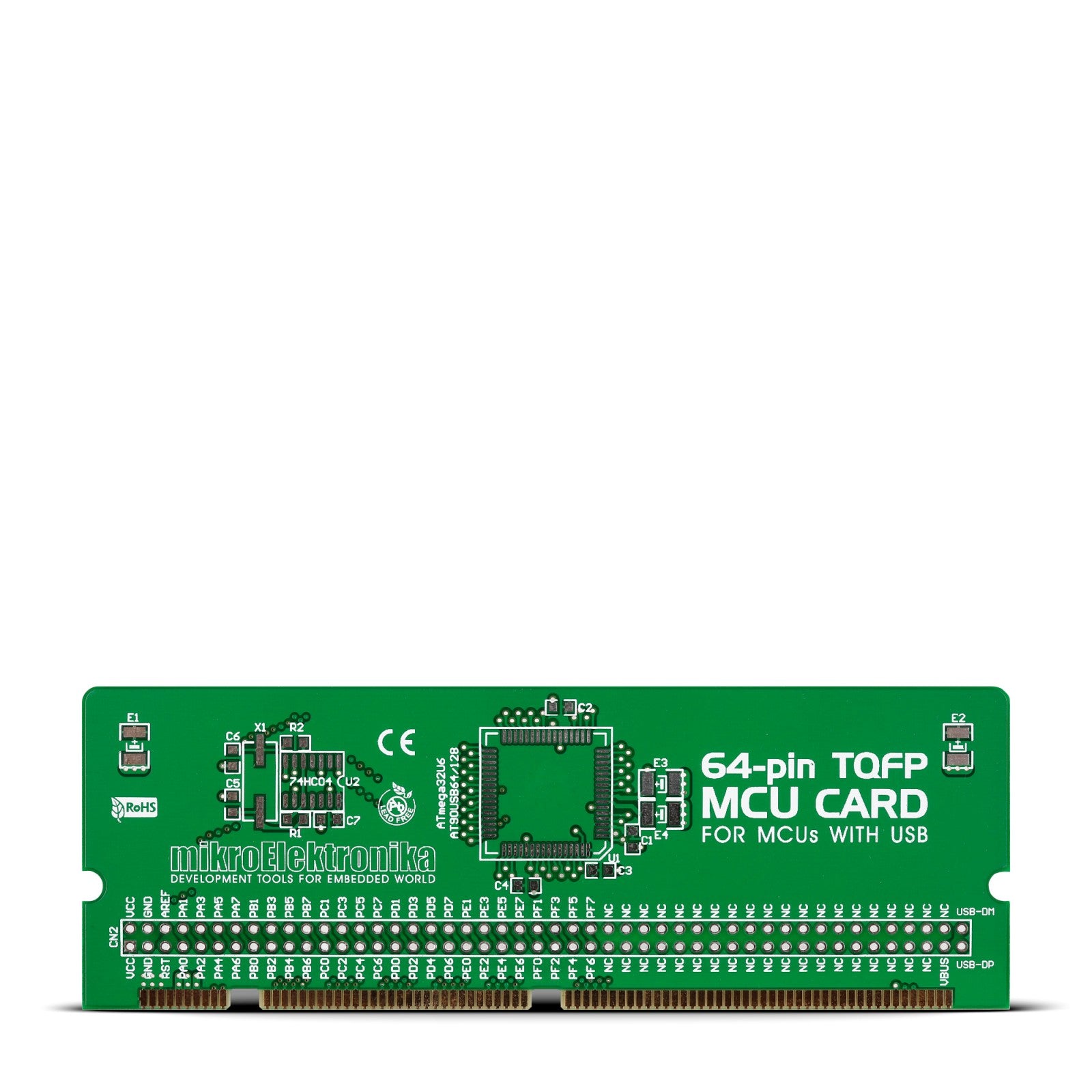 BIGAVR6 64-pin USB TQFP MCU Card Empty PCB