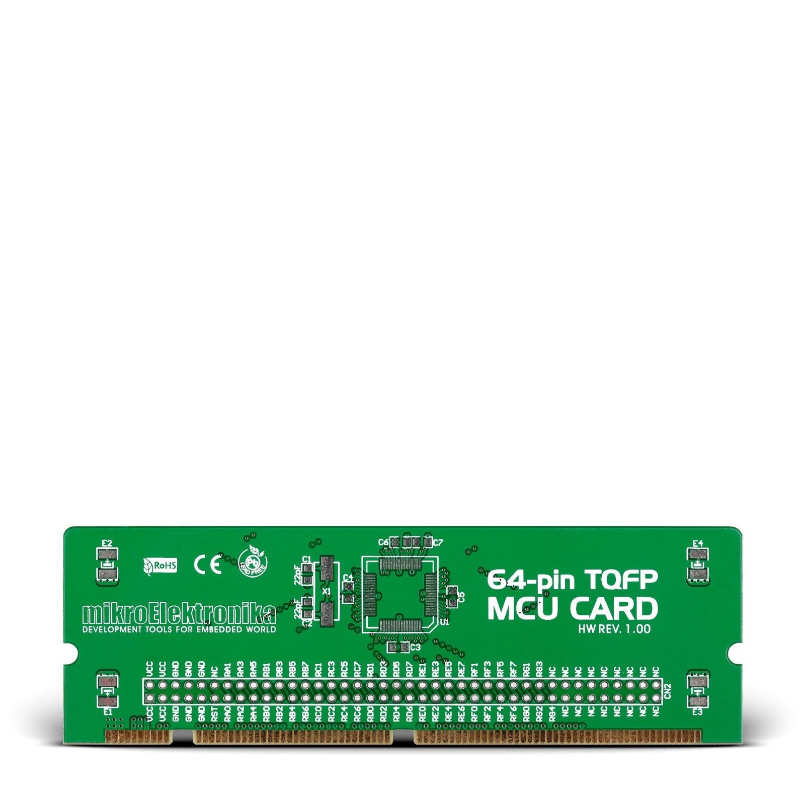 BIGPIC6 64-pin TQFP MCU Card Empty PCB