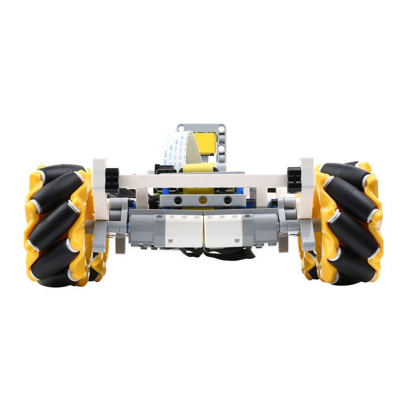 BuildMecar Kit, Smart Building Block Robot with Mecanum Wheels, 5MP Camera, Based on Raspberry Pi Bu