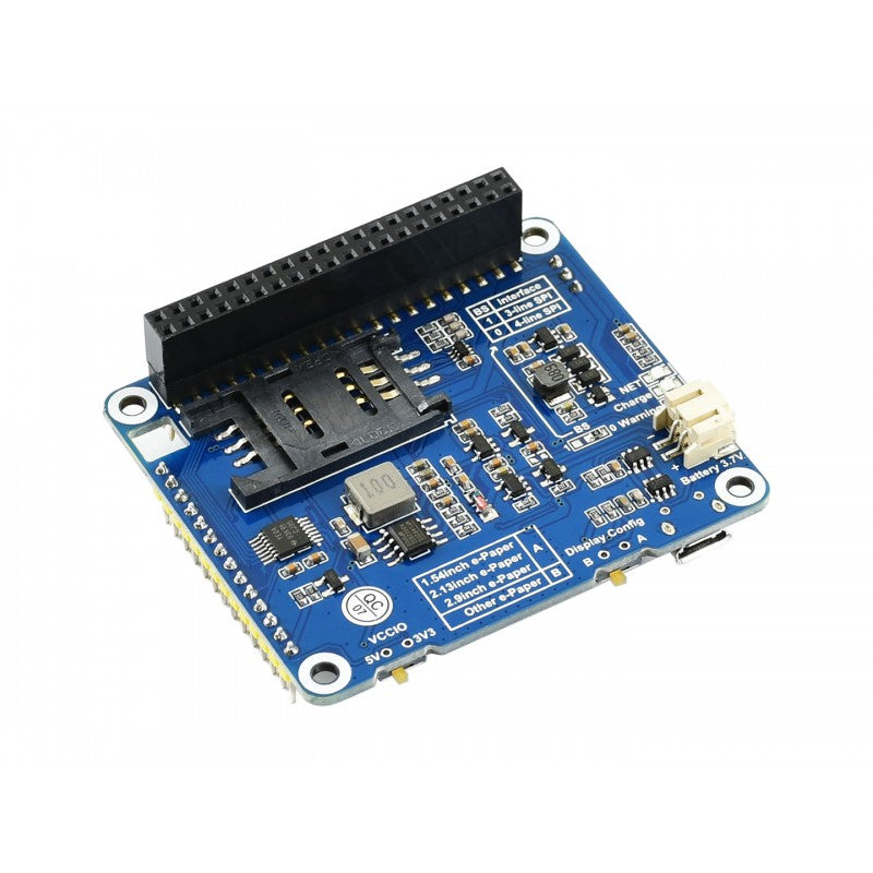 e-Paper IoT Driver HAT for Raspberry Pi, Supports NB-IoT/eMTC/GPRS