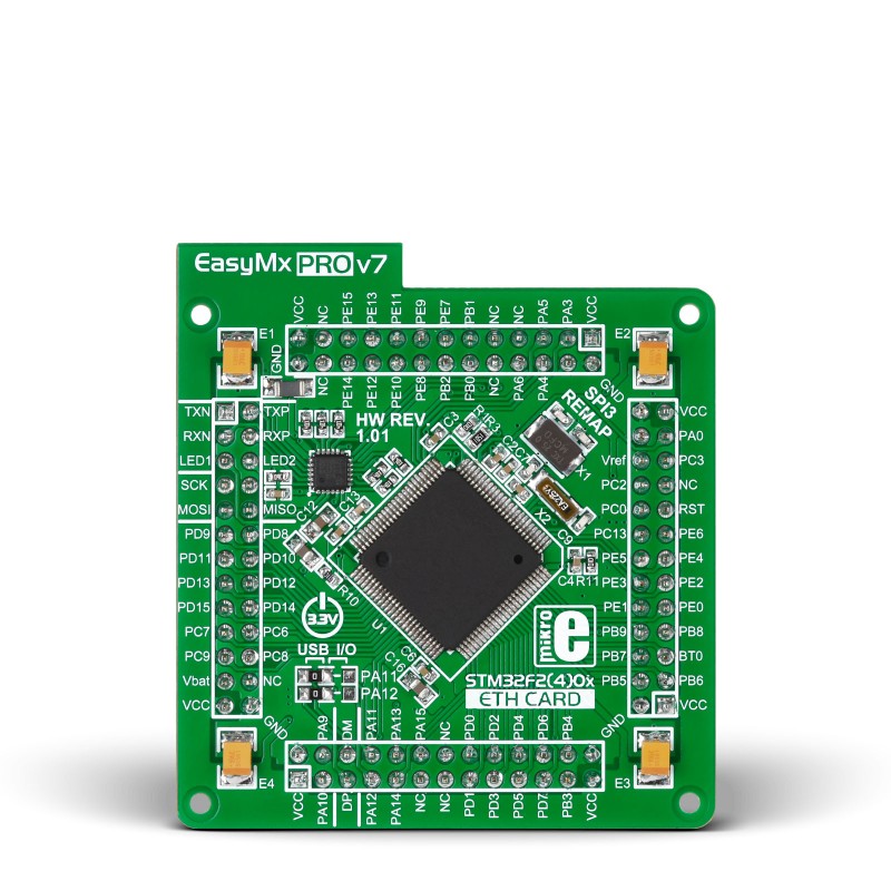 EasyMx PRO v7 for STM32 MCUcard with STM32F407VGT6