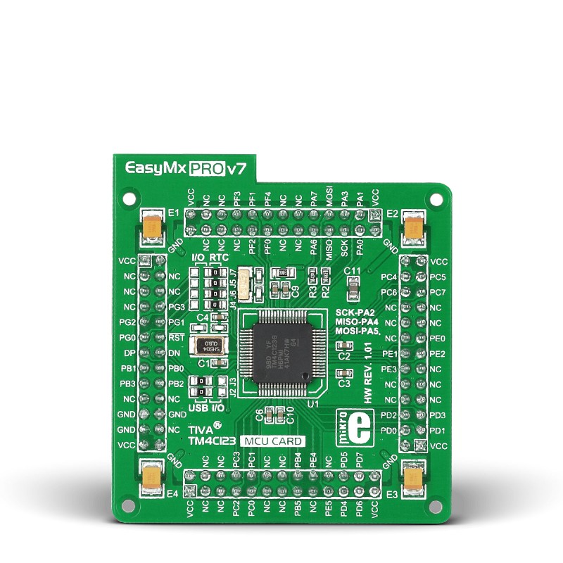 EasyMx PRO v7 for Tiva MCU card with TM4C123GH6PMI