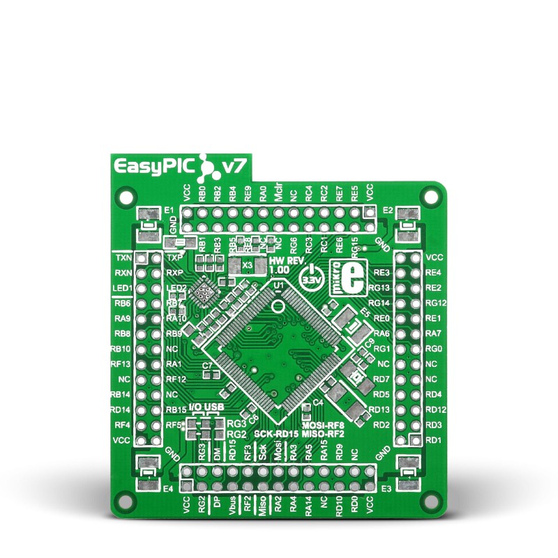 EasyPIC Fusion v7 Empty MCUcard ETH 100pin TQFP PT