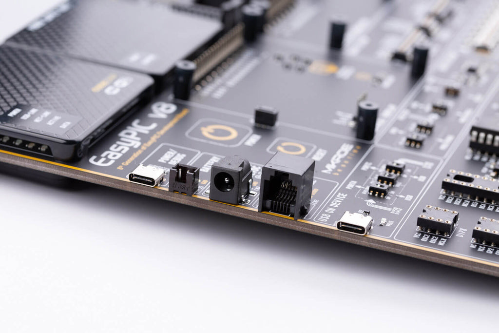EasyPIC v8 logo development board for PIC microcontrollers