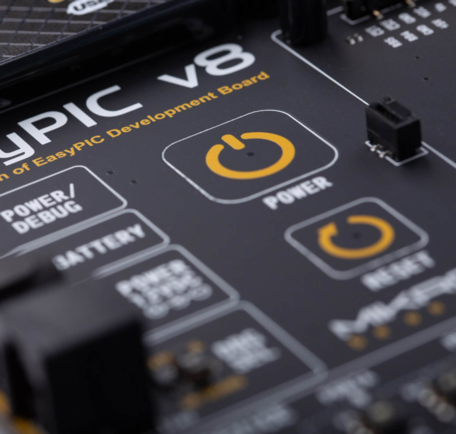 EasyPIC v8 logo development board for PIC microcontrollers
