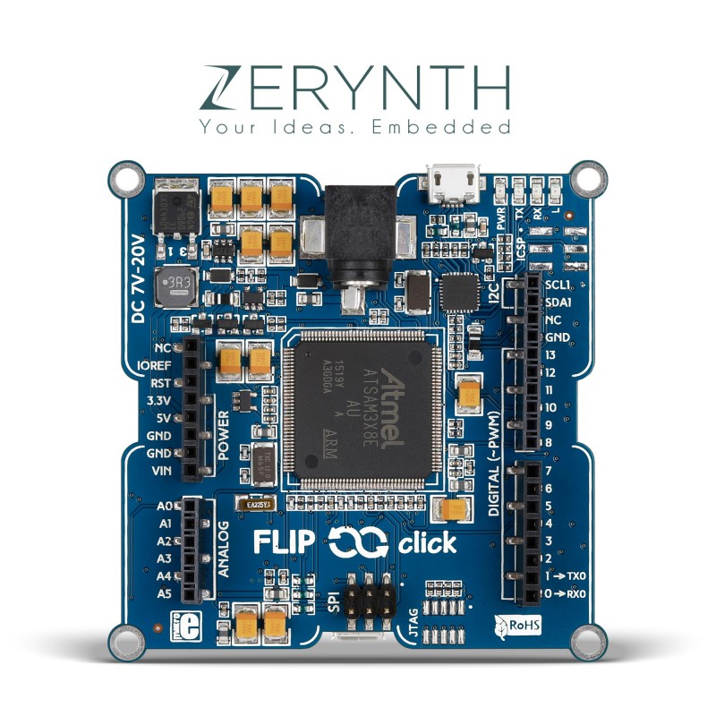 Sam3x Microcontroller Flip&Click SAM3X Zerynth (Python) – MGSL