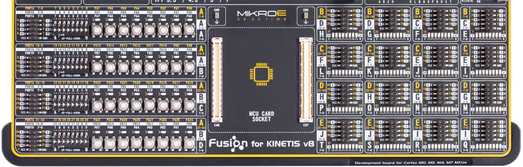 Fusion for KINETIS v8 + MCU CARD for Kinetis MK64FN1M0VDC12