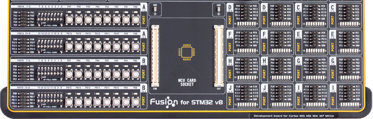 Fusion for STM32 v8 + MCU CARD for STM32 STM32F407ZG