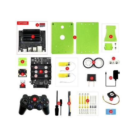 JetBot 2GB AI Kit, AI Robot Based on Jetson Nano 2GB Developer Kit (optional)