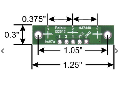 QTR-3A Reflectance Sensor Array