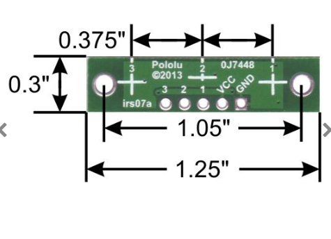 QTR-3RC Reflectance Sensor Array