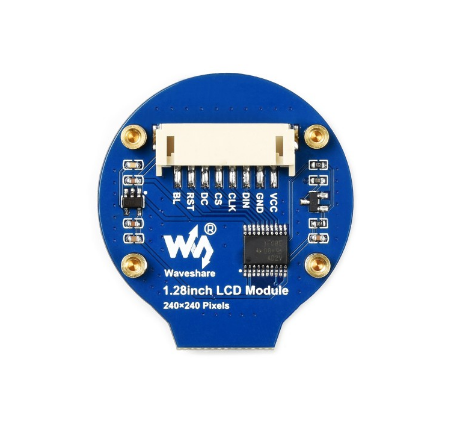 240×240, General 1.28inch Round LCD Display Module, 65K RGB