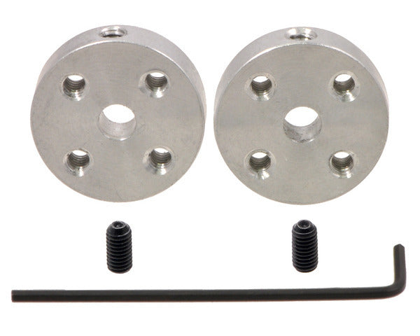Pololu Universal Aluminum Mounting Hub for 4mm Shaft, M3 Holes (2-Pack)